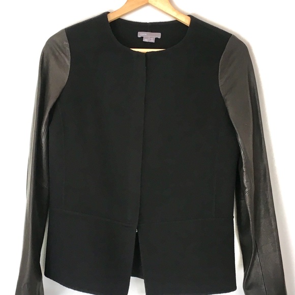 Vince wool/leather jacket - Picture 4 of 8